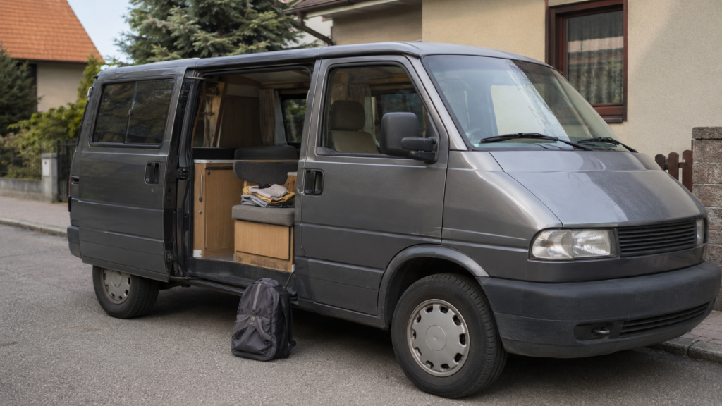 Furgoneta camper terminada y preparada para salir de viaje